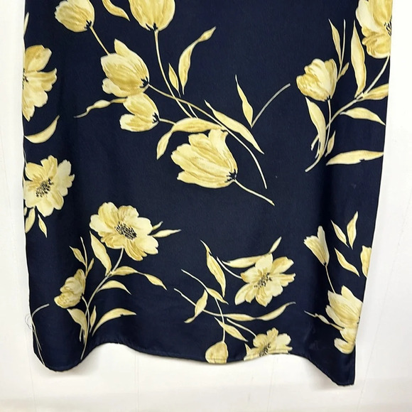 R&K Originals Blue with Yellow Floral Dress Sz10 - Picture 3 of 10